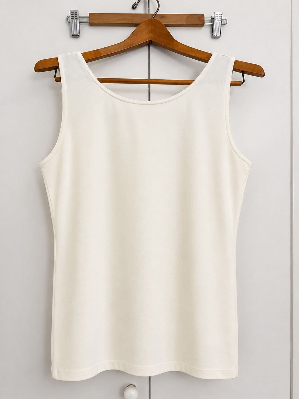 NWOT Talbots Ivory Velvet Sleeveless Shell Tank